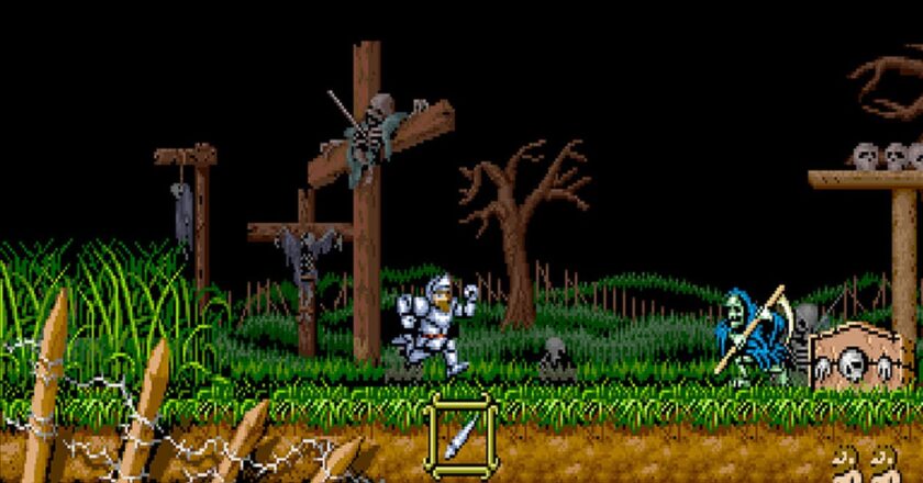 Screen capture from Ghouls 'n Ghosts
