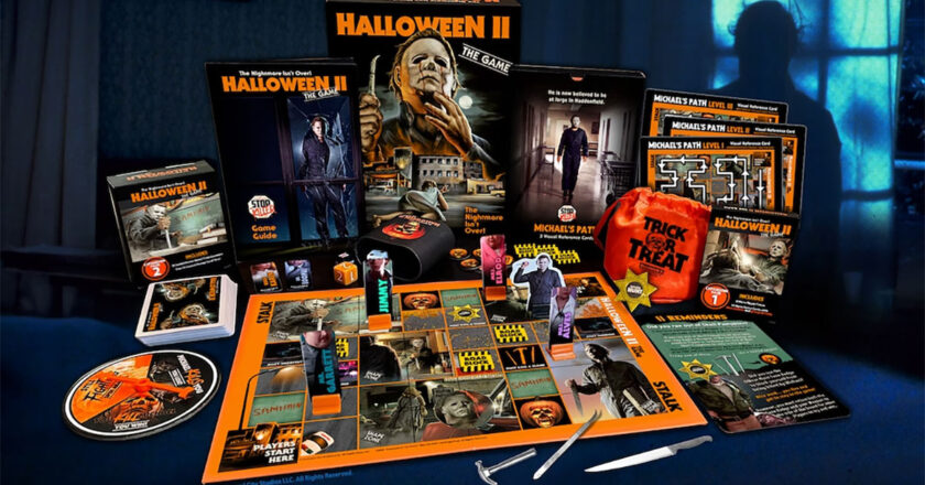 Halloween II: The Game with all of its stretch goal accessories