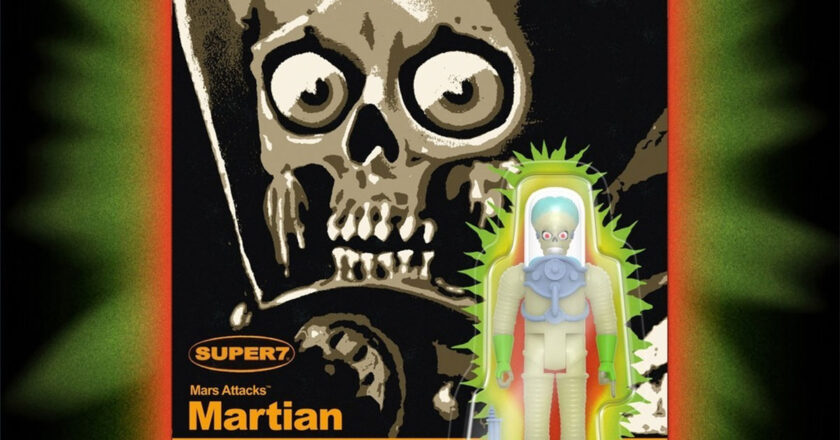 Super7 glow-in-the-dark "Mars Attacks" martian ReAction figure