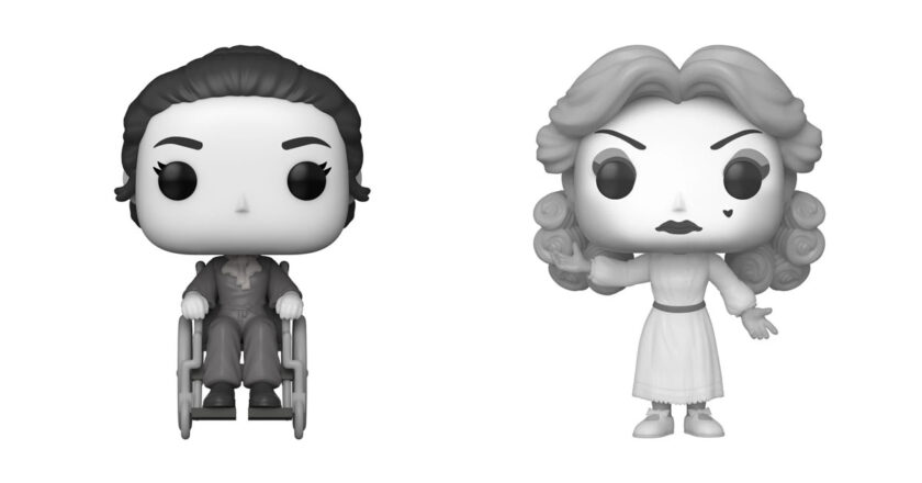 Black and white chase variants of the Blanche Hudson and Baby Jane Hudson Funko Pop! figures