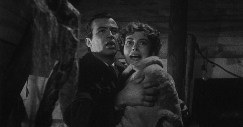Michael Forest and Sheila Noonan in "Beast From Haunted Cave"