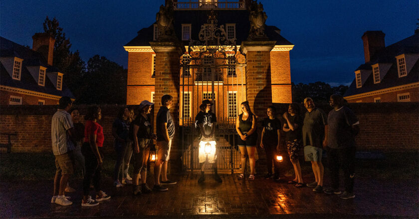 A US Ghost Adventures tour in front of a haunted location.