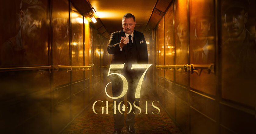 Key art for 57 Ghosts featuring Michael Rangel aboard The Queen Mary