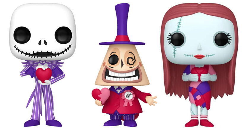 Valentine's Day 2024 Jack, Sally, and The Mayor Funko Pop! figures