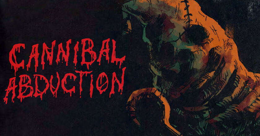 Cannibal Abduction key art featuring a masked person with a hook