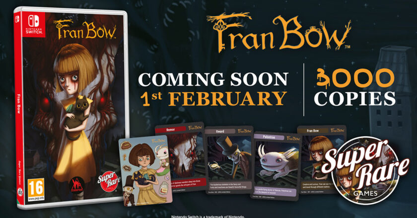 Fran Bow Nintendo Switch physical release with trading cards and sticker