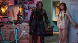 Cole Sprouse as The Creature and Kathryn Newton as Lisa in "Lisa Frankenstein."