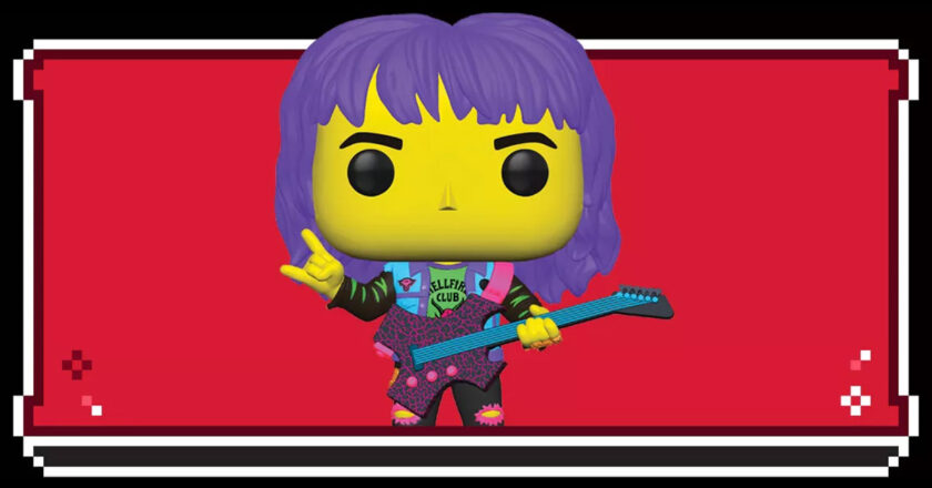 Eddie Munson with Guitar blacklight Pop! figure