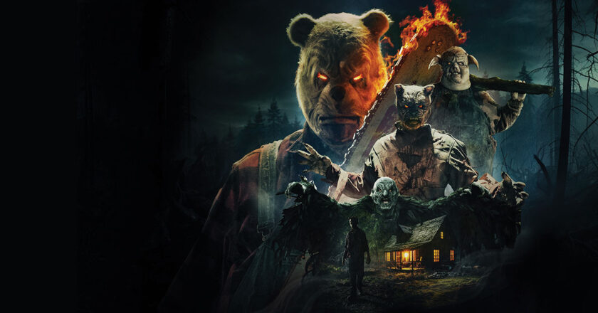 Winnie-the-Pooh: Blood and Honey 2 key art featuring Pooh, Pigley, Tigger, and Owl