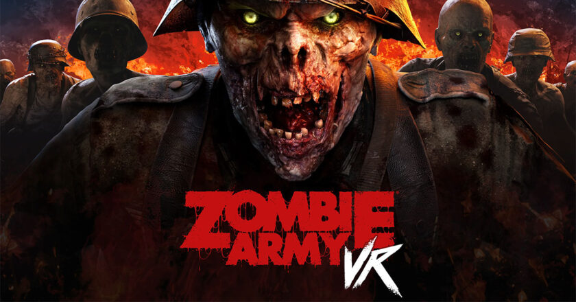 Zombie Army VR keyart featuring a zombie soldier