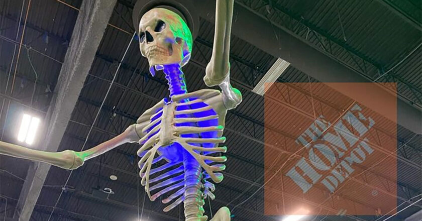 Home Depot's 12-foot skeleton