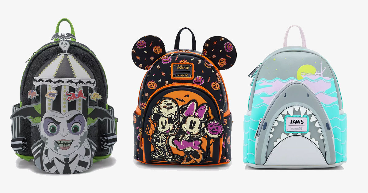 関税込【LOUNGE FLY】Jaws Universal ジョーズ バックパック Amazon.com: Loungefly Universal Jaws Mini Backpack