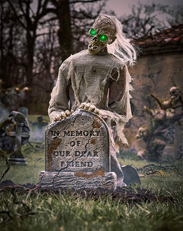Gravestone Ghoul animatronic