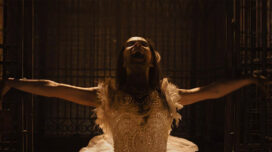 Abigail bears her fangs in "Abigail."