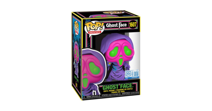 Entertainment Earth exclusive limited edition Ghost Face black light Funko Pop! figure in box