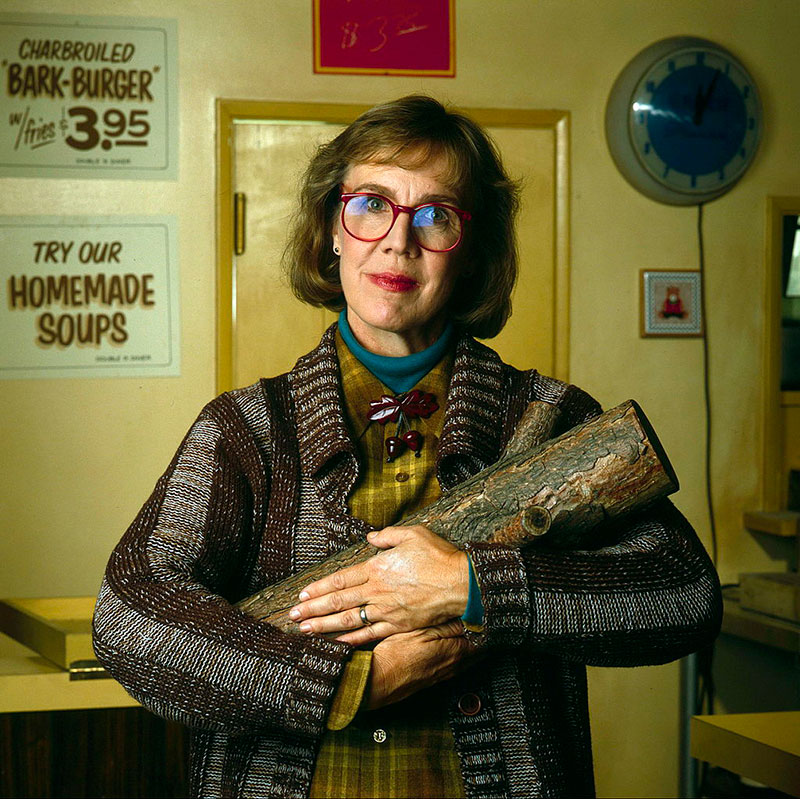 Catherine Coulson as The Log Lady in "Twin Peaks."