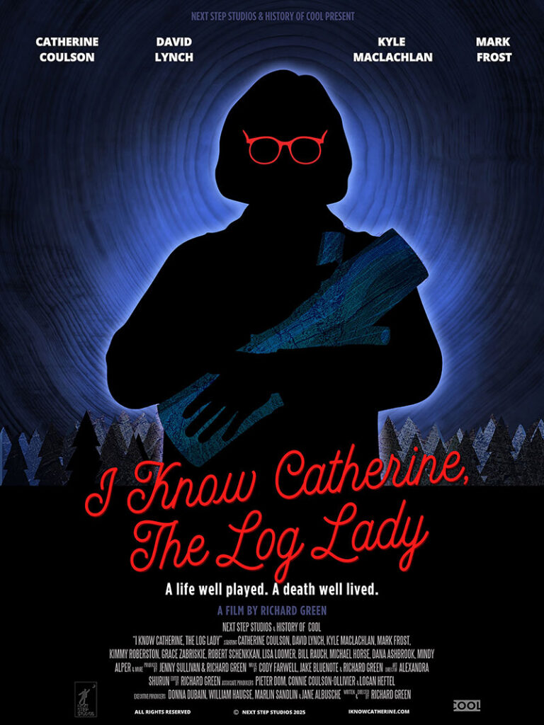 "I Know Catherine, The Log Lady" key art