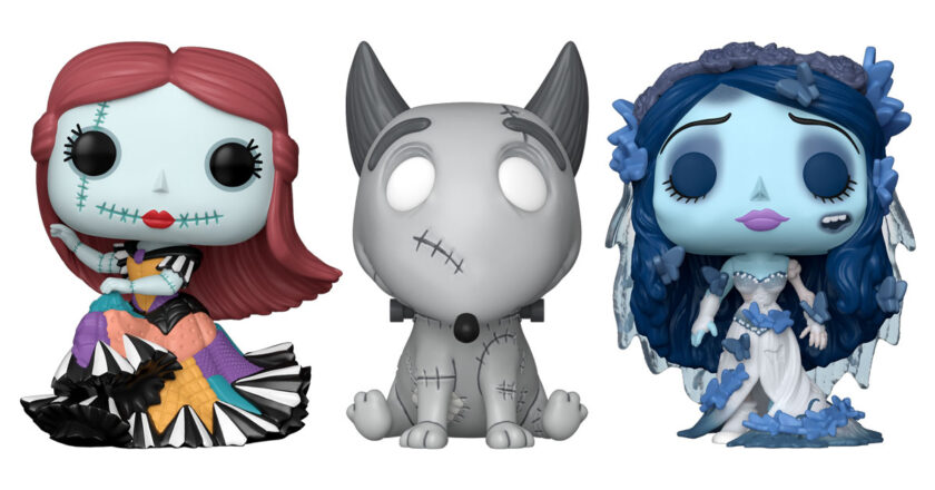 Sally, Sparky, and Corpse Bride Funko Pop! figures