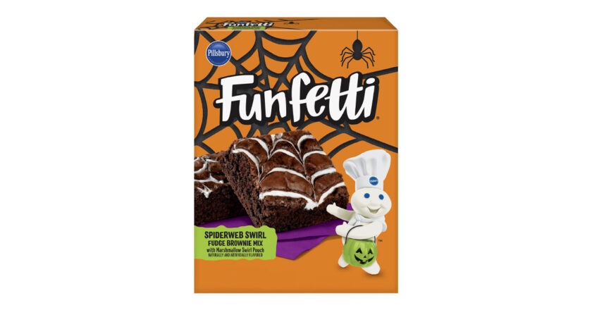 Pillsbury Funfetti Spiderweb Swirl Fudge Brownie Mix
