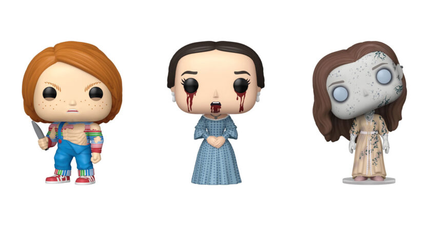 Chucky, Ellen Hutter, and Bent Neck Lady Funko Pop! figures