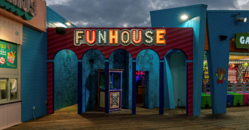 Funhouse entrance at Pacific Park